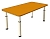  Стол прямоугольный регулируемый 110*60 Оранжевый