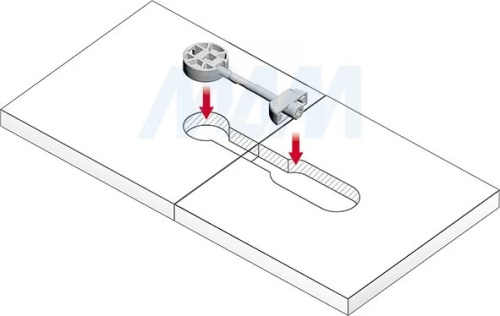 K-TOP стяжка для плит и столешниц толщиной от 10 мм фото 2