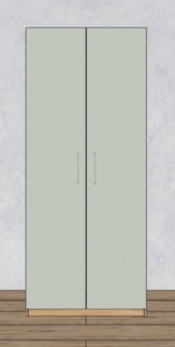 Шкаф распашной Д100 Г620 В240см В1